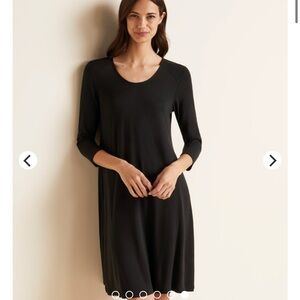 Garnet Hill Seamed Knit Trapeze Dress